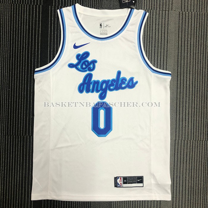 Maillot Los Angeles Lakers Russell Westbrook NO 0 Classic 2019-20 Blanc